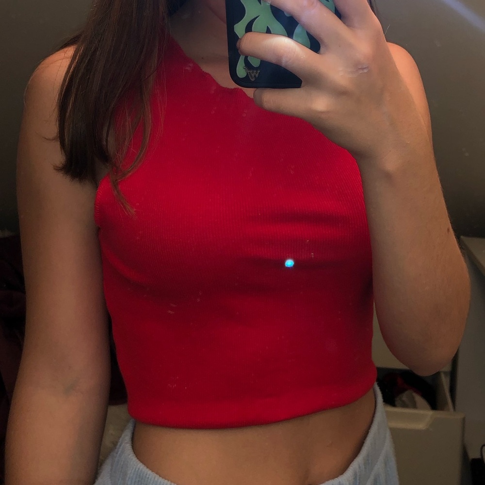 BERSHKA, NEVER WORN red tank top